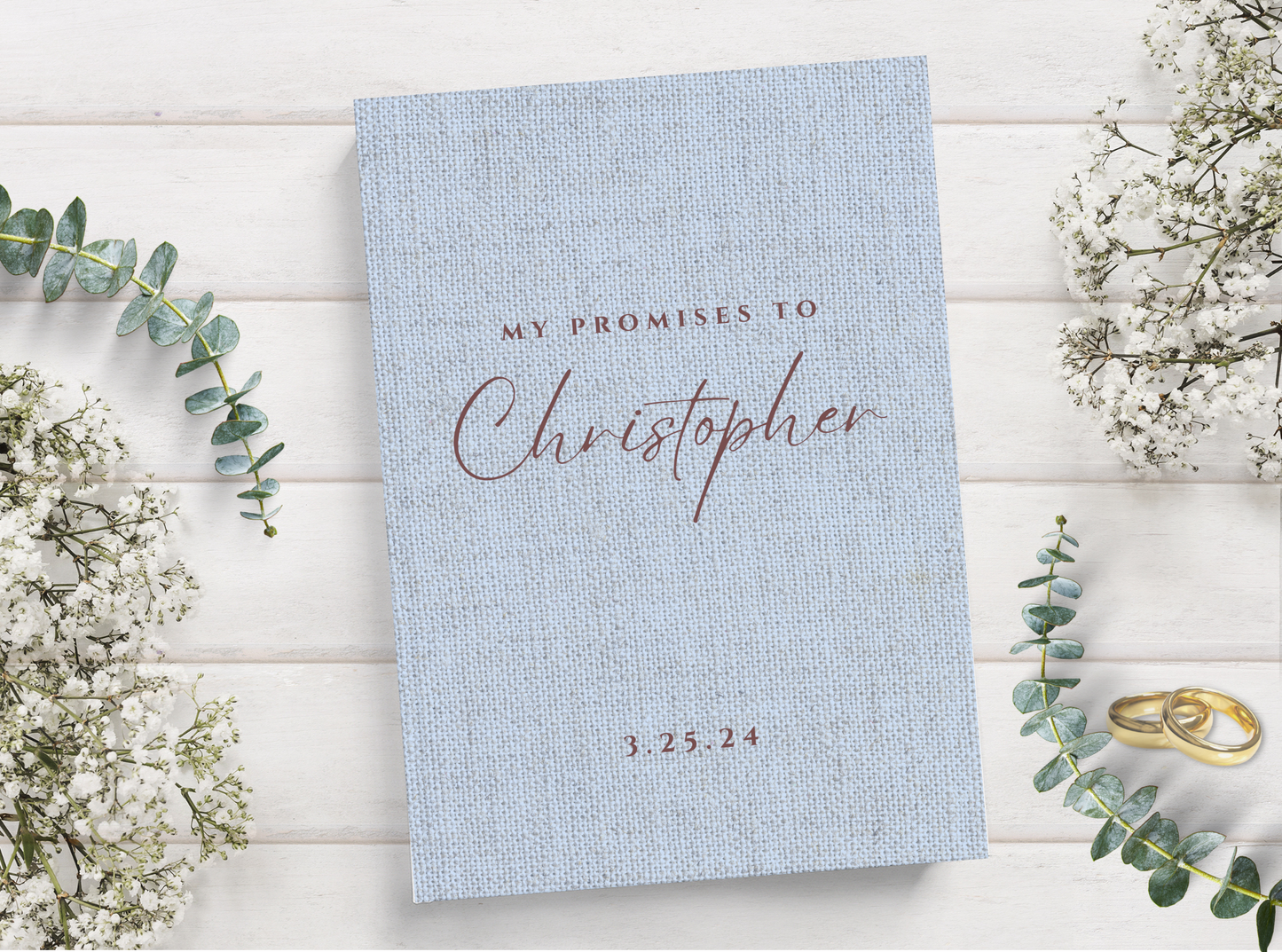 Wedding Vow Book of Promises Hard Cover Wedding Ceremony Vow Booklets, Speech Notes, Wedding Gift, Couple Engagement Gift, Bride Groom Gift
