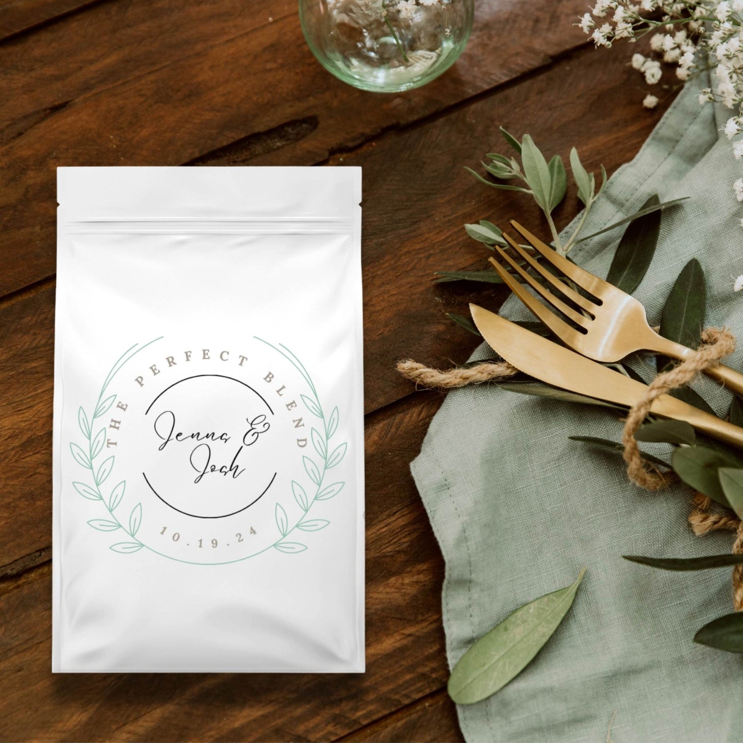Personalized Coffee Bag Wedding Favor