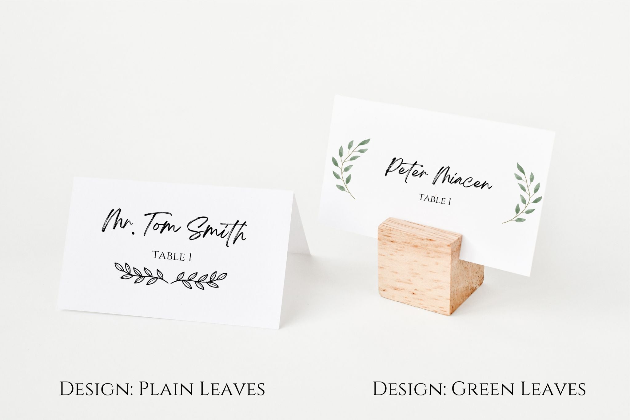 Place cards for on sale table seating