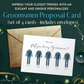 Will You Be My Groomsman & Best Man Proposal Custom Card (Set of 4) | Groomsman | Proposal card - WE PRINT!